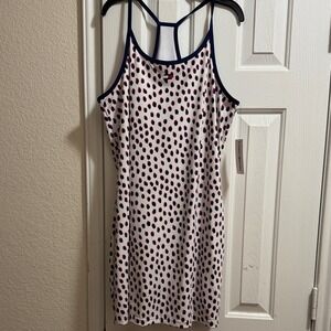 Tommy Hilfiger White and Black Polka Dot Mini Dress